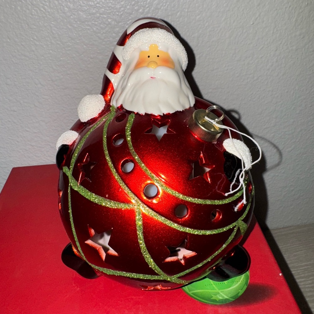 Home Reflections Santa Ornament Figure Luminary -Color Changing -LED